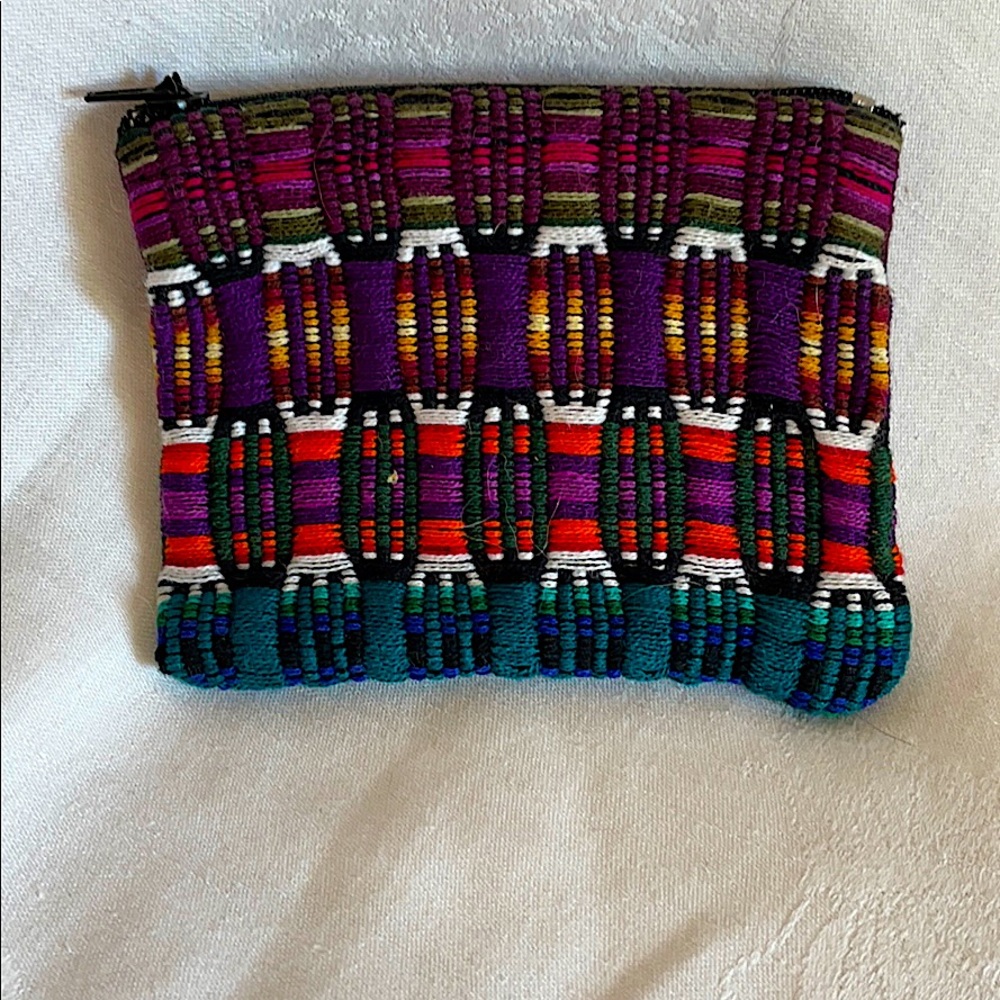 Hand Loomed Zippered Coin Purse